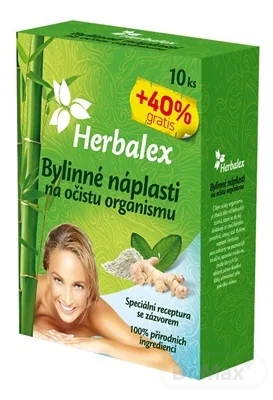 Herbalex Bylinné náplasti na očistu organizmu 1×14 ks, bylinné náplasti