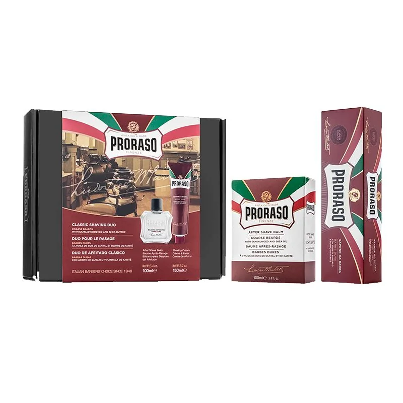 Proraso Sandalwood Oil&Shea Butter Sada Na Hol 1×1 ks, pánska kozmetická sada