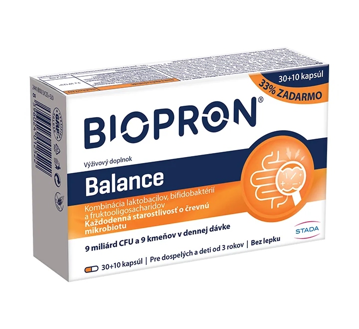 BIOPRON Balance 30+10TBL 1×40 cps, výživový doplnok