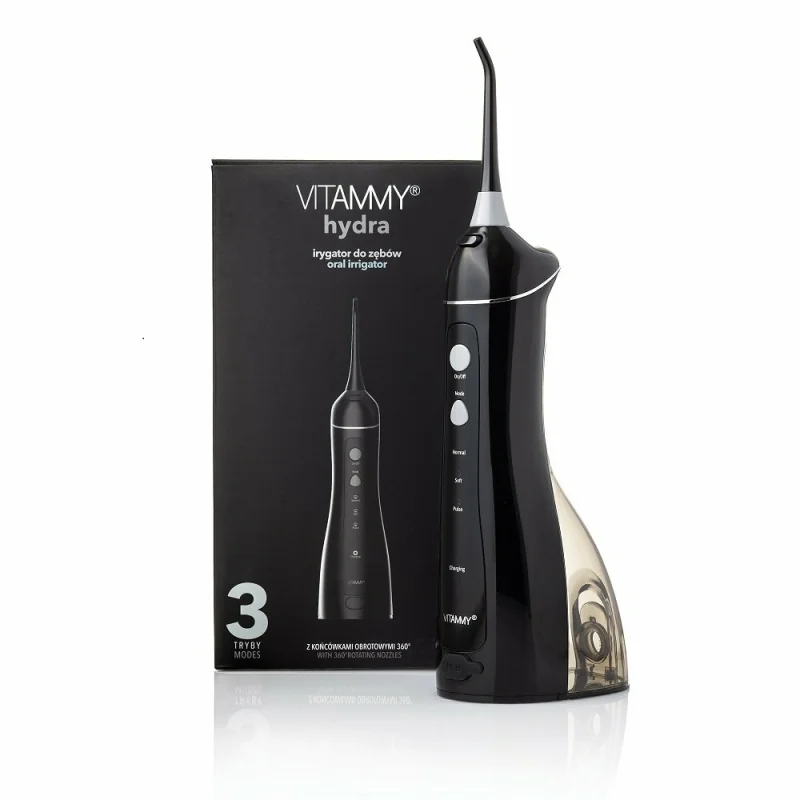 VITAMMY Hydra zubná sprcha ústny irigátor, čierna