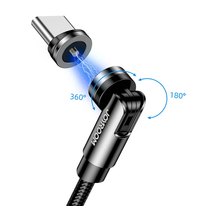 Joyroom magnetický kábel USB / USB-C 2.4A 1.2m, čierny