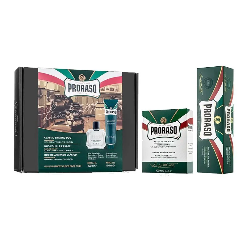 Proraso Refreshing Balzam Po Hol+Krem Na Hol 1×1 ks, pánska kozmetická sada
