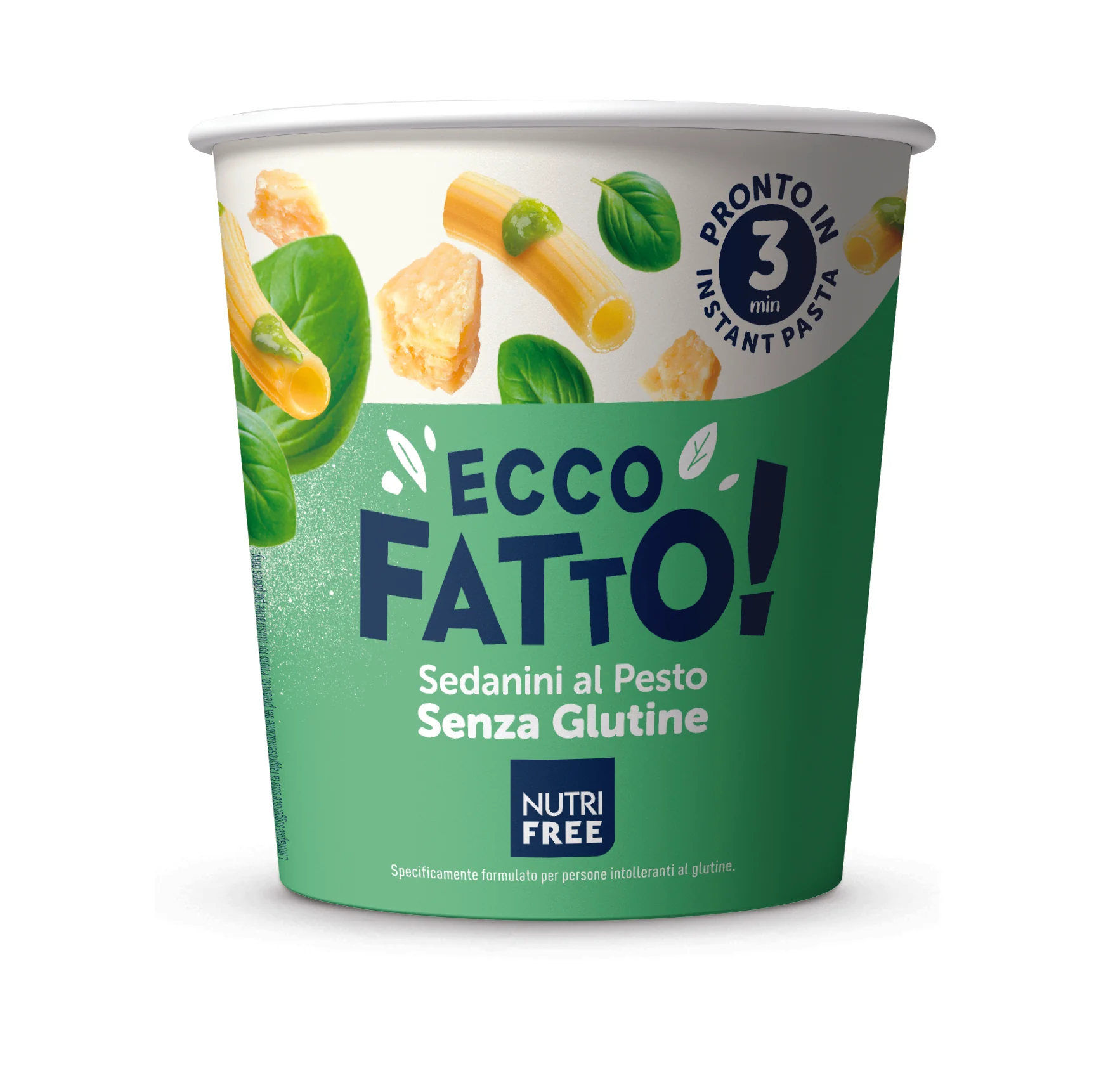 Instantné bezlepkové cestoviny s dehydrovanou pesto omáčkou 70g 1×1 ks, bezlepkové cestoviny