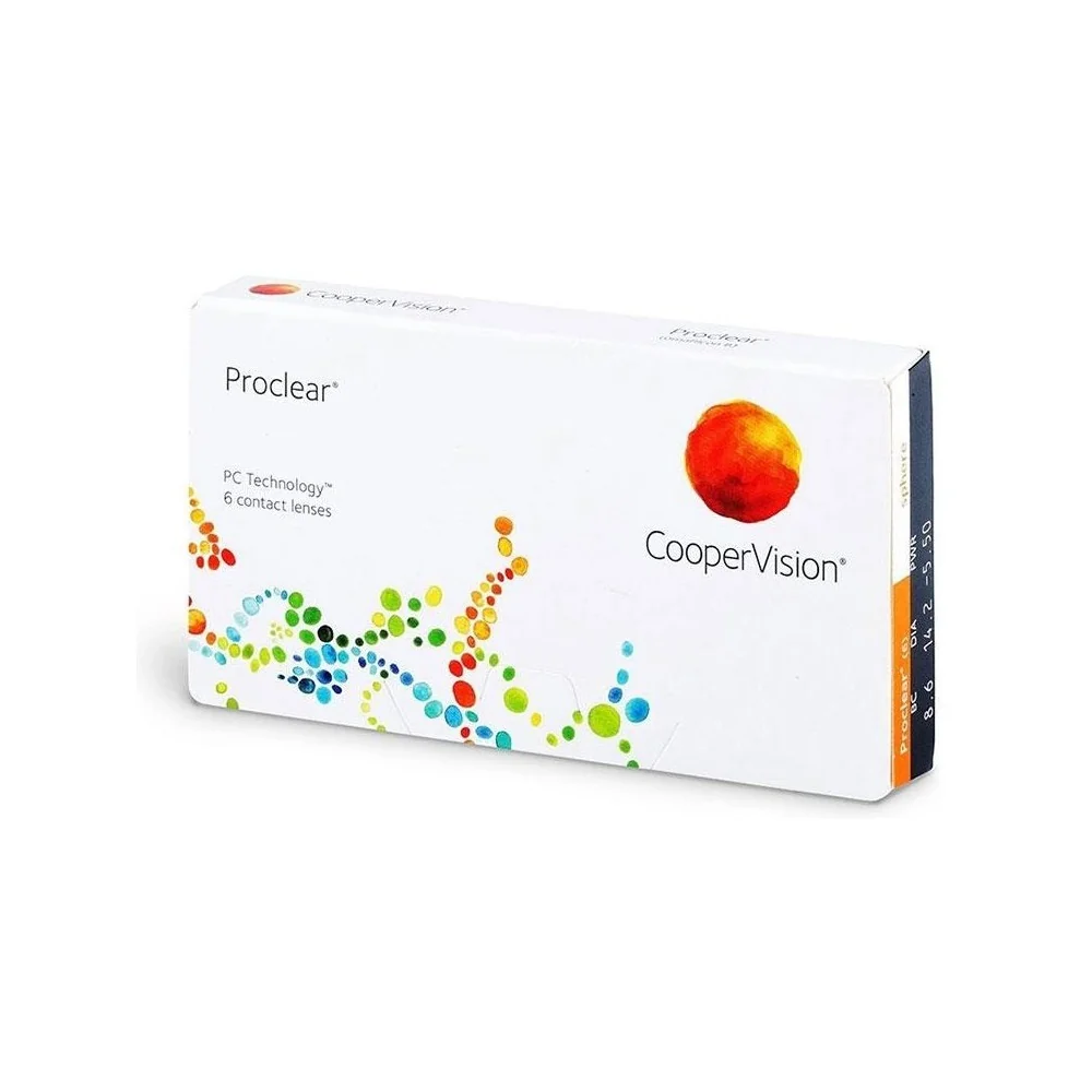 Mesačné Proclear Sphere (6 šošoviek) Dioptrie: -4.5, Zakrivenie: 8.6