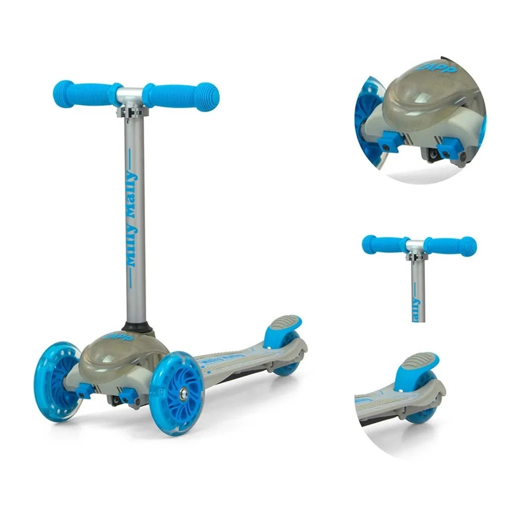 Detská kolobežka Milly Mally Scooter Zapp grey , 20C45979
