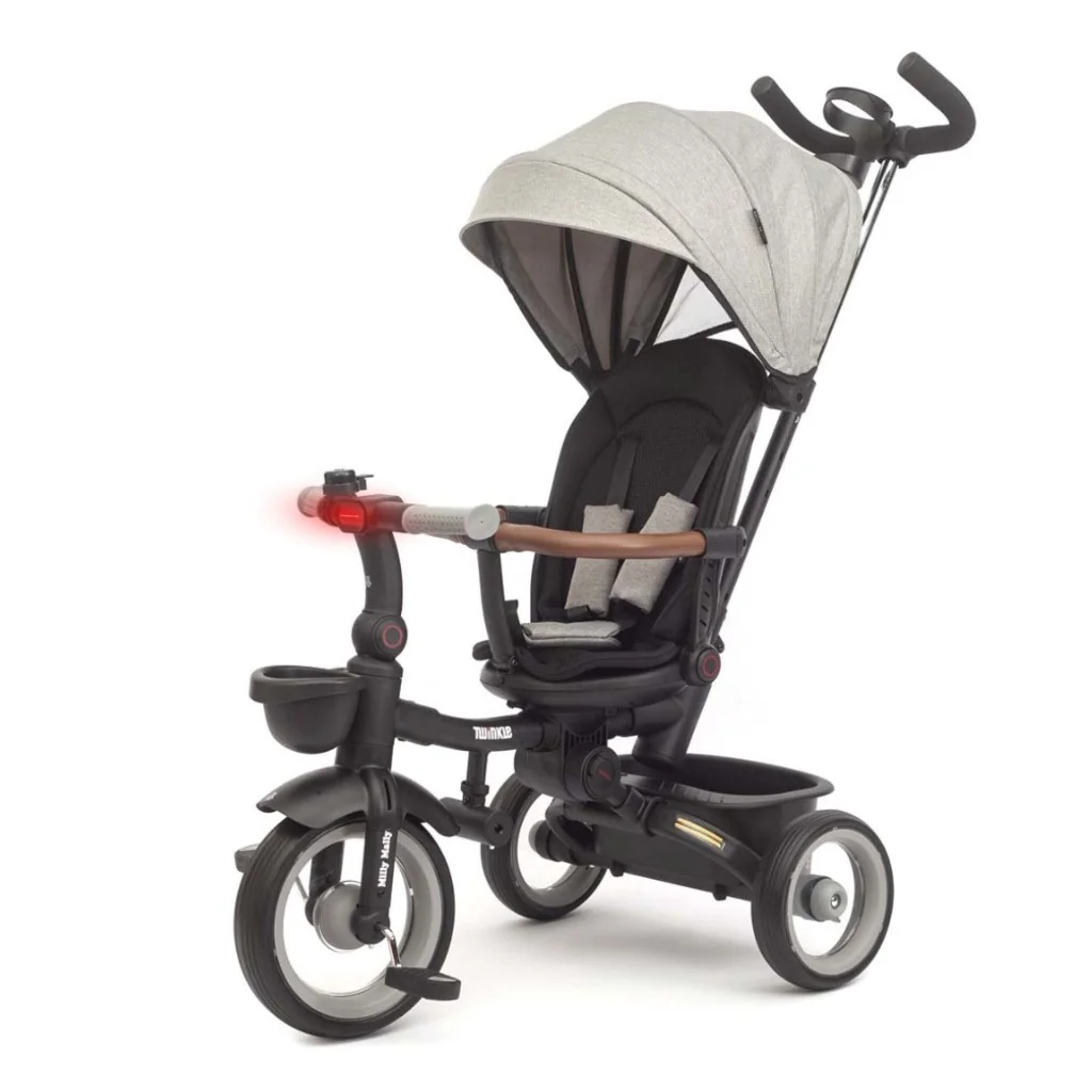 Luxusná detská trojkolka s osvetlením Milly Mally Twinkle grey ,
