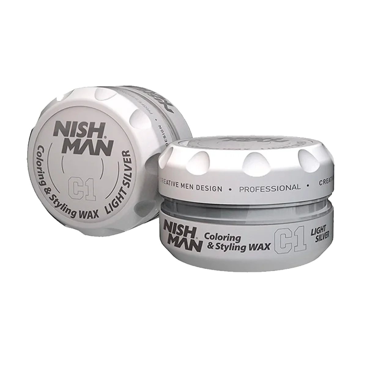 Farbiaci stylingový vosk Nishman Coloring Wax C1 Light Silver 100 ml