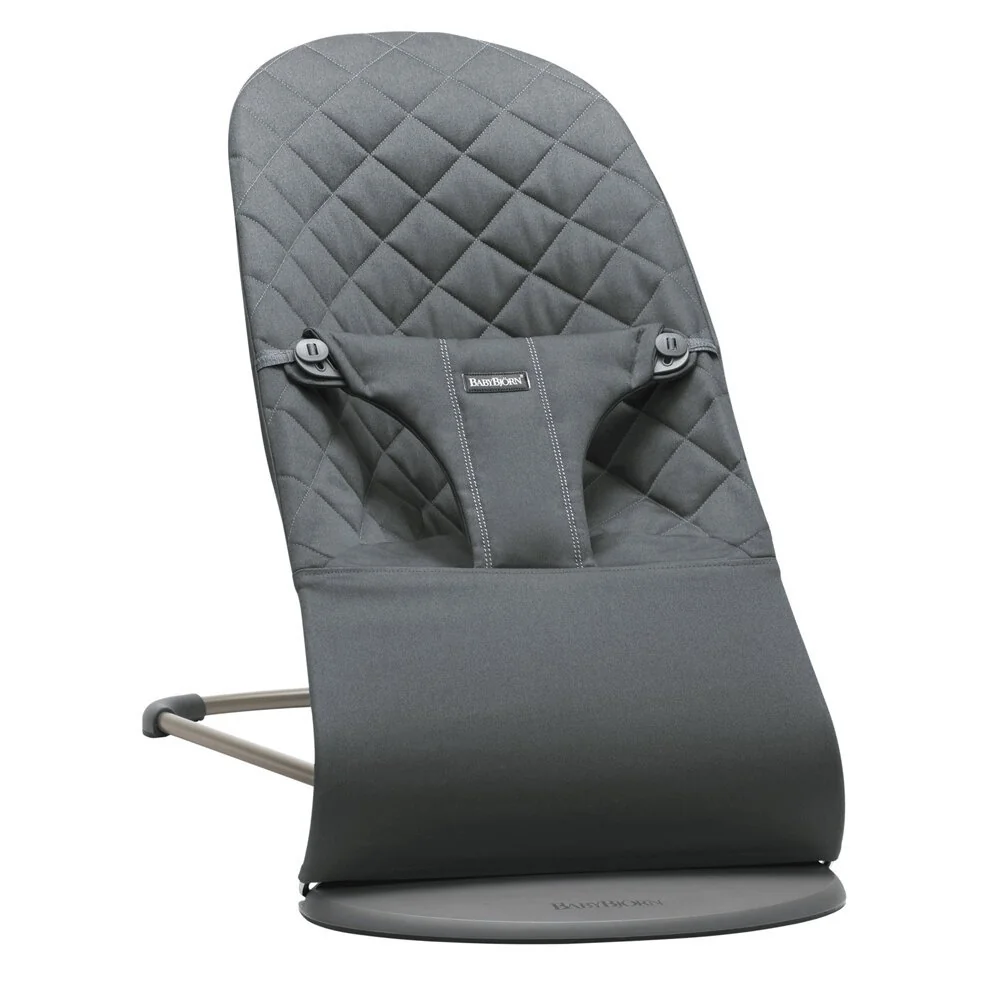 Lehátko Bliss Cotton, Anthracite s hračkou