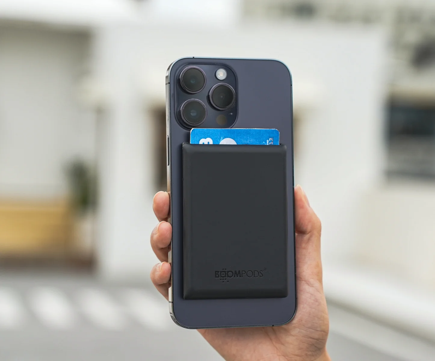 BOOMPODS Boomcard wallet čierny Android/Apple