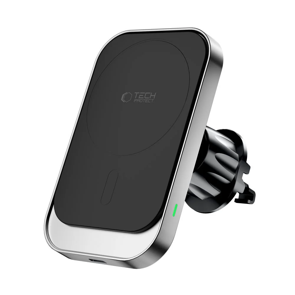 Tech-Protect V9 MagSafe magnetický držiak na mobil do auta 15W, čierny
