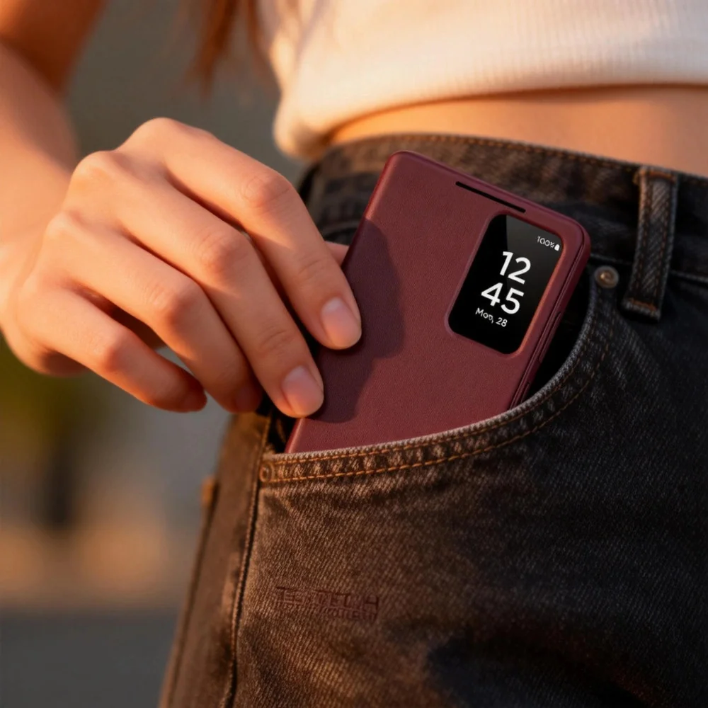 Tech-Protect Smart Wallet knižkové puzdro na Samsung Galaxy S26, bordové vé