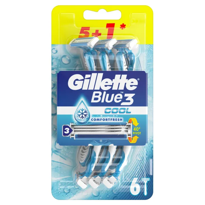 Gillette Blue3 Cool 5+1ks