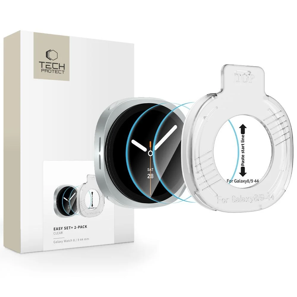 Tech-Protect Easy Set 2x ochranné sklo na Samsung Galaxy Watch 8 / 9 (44mm)