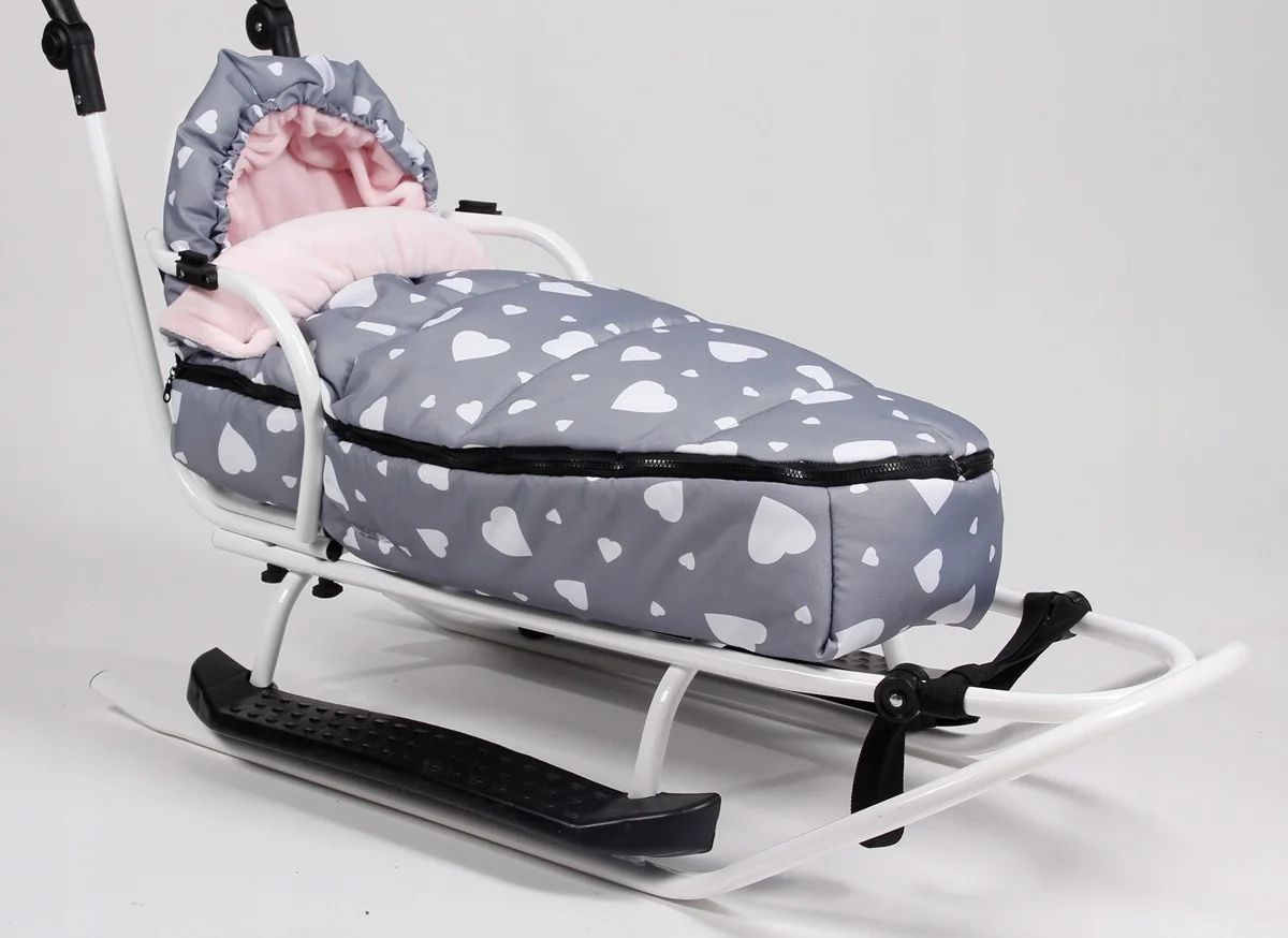 Baby Nellys Fusak maxi s Minky 105x50cm - Flowers, sivý