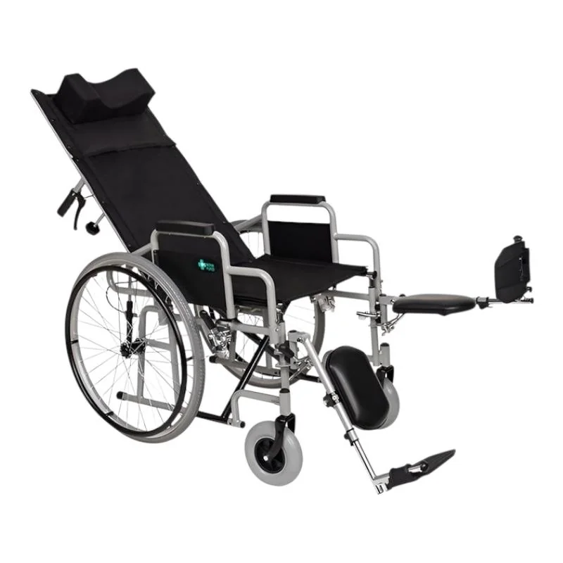 REHAFUND polohovateľný invalidný vozík YJ-011JA, 45cm, čierny Farba: sivá