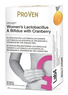 Pro-Ven Women’s Lactobacilus & Bifidus 1×30 cps, s brusnicami