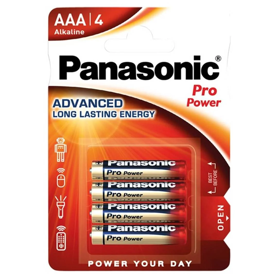 PANASONIC Pro Power AAA alkalické baterky 4ks