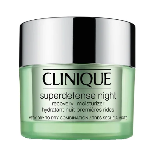 Clinique Nočný hydratačný krém pre suchú až zmiešanú pleť Superdefense 1×50 ml, nočný hydratačný krém