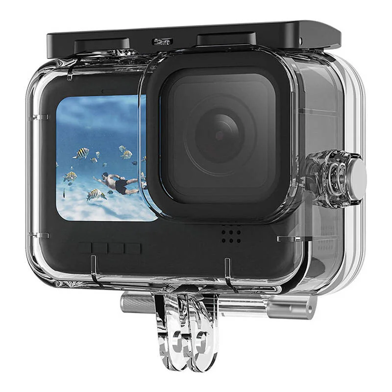 Telesin Waterproof vodotesné puzdro na GoPro Hero 9 / 10 / 11, priesvitné tné