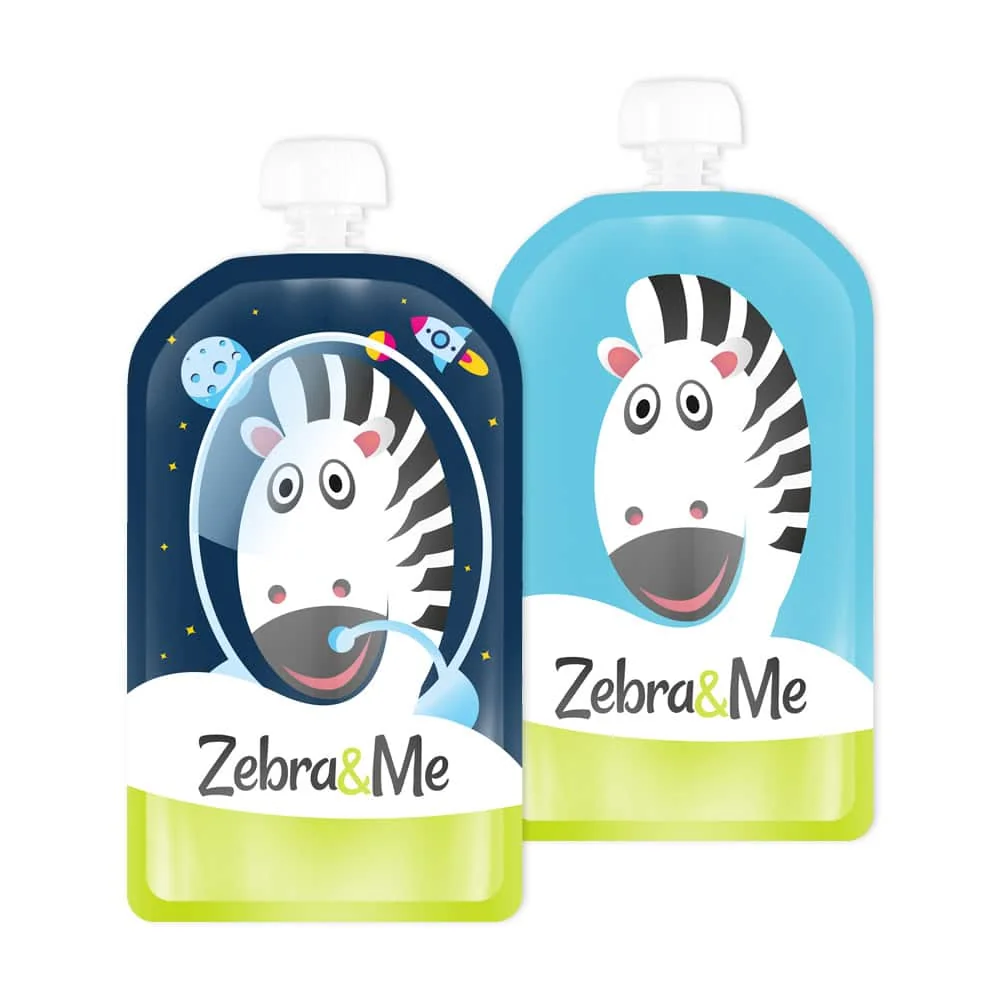 Zebra&amp;Me kapsičky na opakované použitie 2ks kozmonaut + zebra