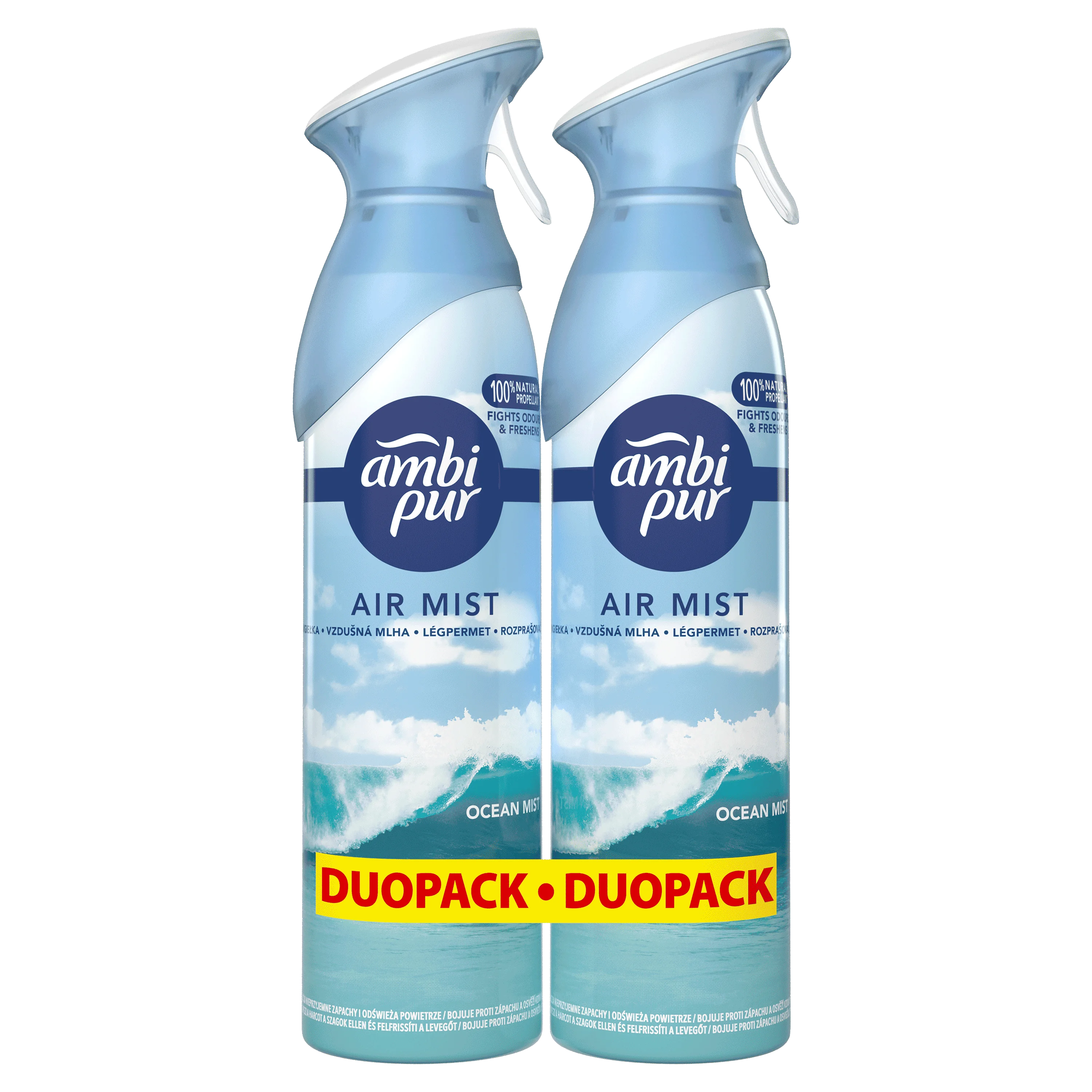 AMBI PUR SPREJ DUOPACK OCEAN MIST 2X185ML 2×185 ml, osviežovače vzduchu v spreji