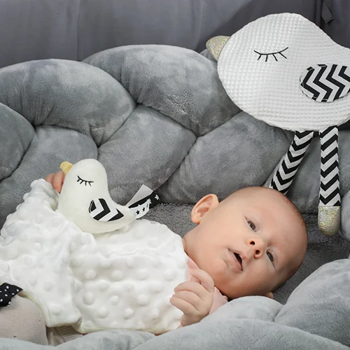 BABYONO Maznáčik a dečka 2v1 Little Birdie 0m+ 1×1 ks, dečka s maznáčikom