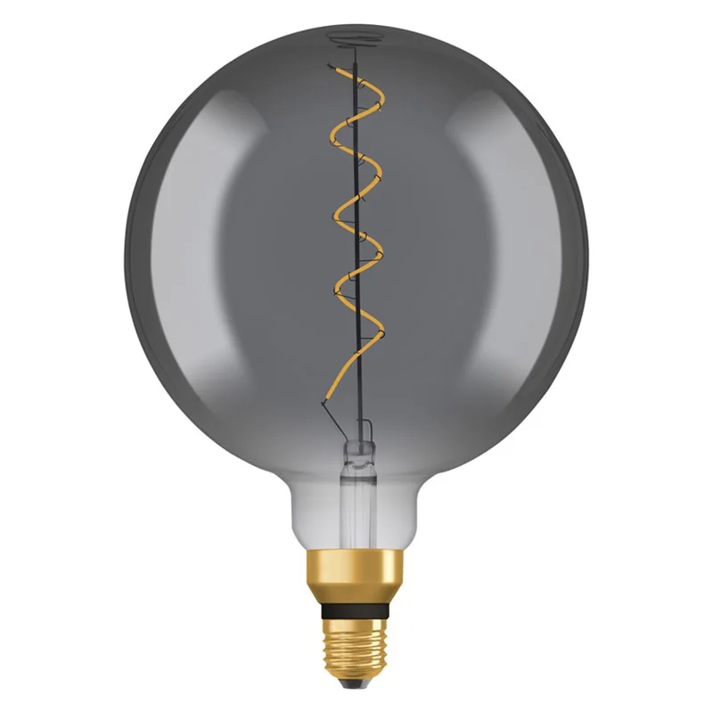 Žiarovka OSRAM LED FILAMENT BIG GLOBE 12 SPIRAL DIM BLACK 1906 E27 5W/818