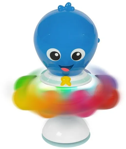 BABY EINSTEIN Hračka senzorická chobotnica s prísavkou Opus's Spin & Sea™ 3m+