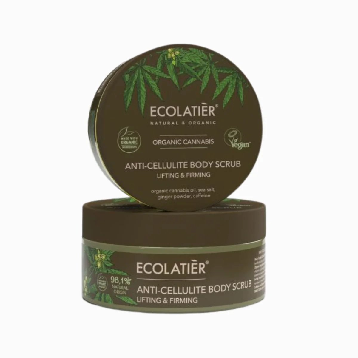 Anticelulitídny telový peeling Lifting & Firming Organic Cannabis - 300 g - Ecolatier
