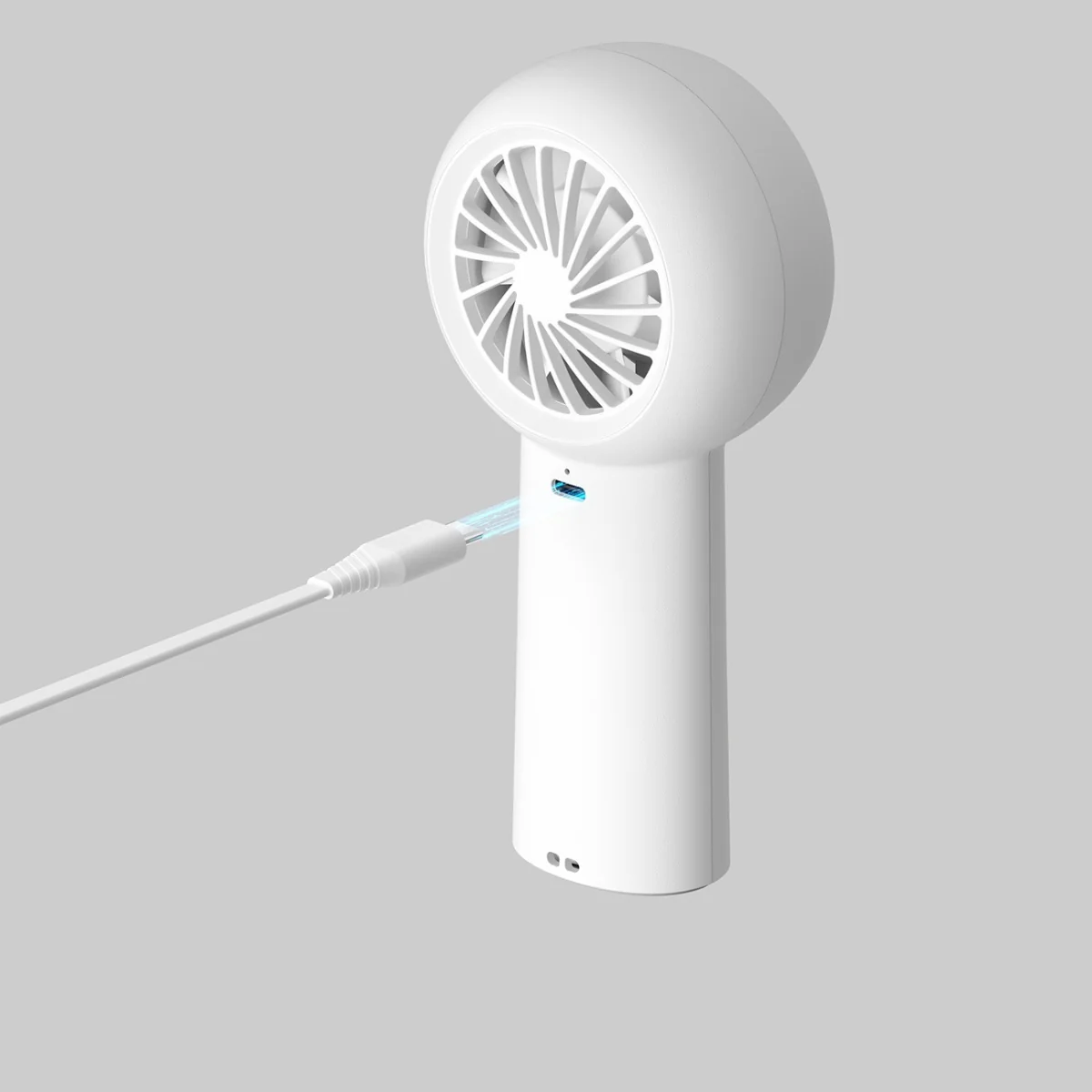 Jisulife Life5 Plus USB-C ručný ventilátor 4000mAh, biely