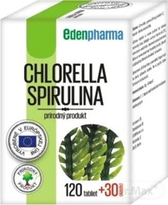 EDENPharma CHLORELLA+SPIRULINA 1×150 cps, výživový doplnok