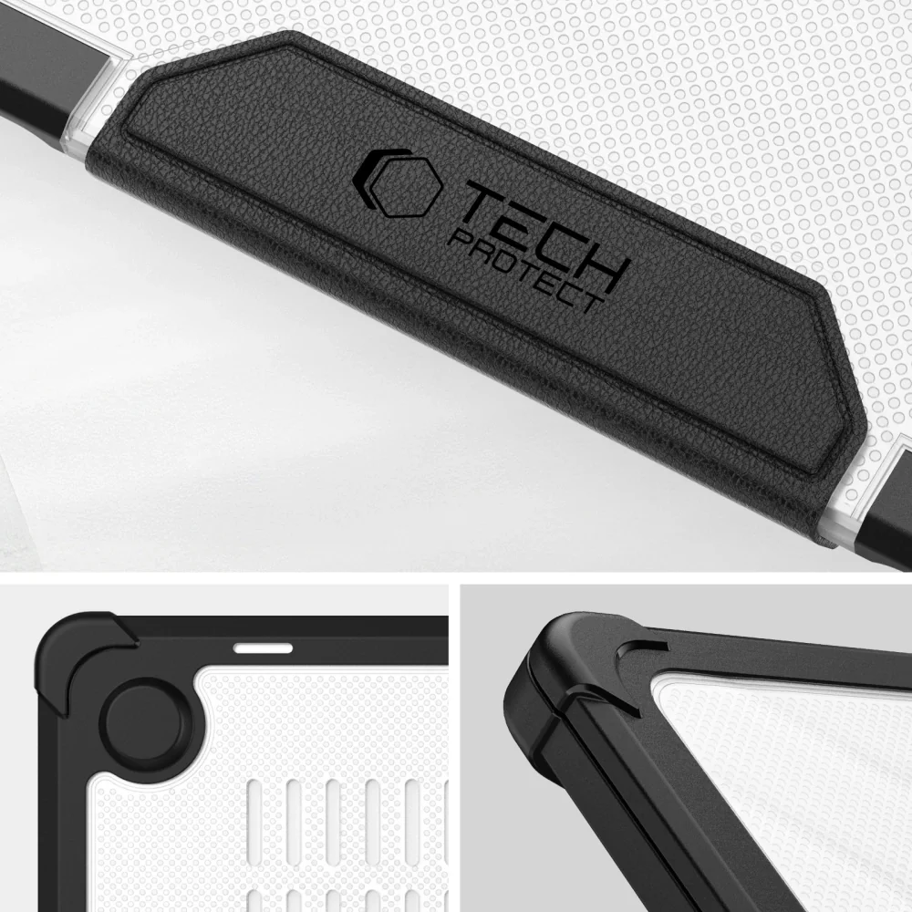 Tech-Protect Smartshell Pro kryt na MacBook Air 13 M2 - M5 / 2023-2026, čierny/priesvitný , čierny/priesvitný