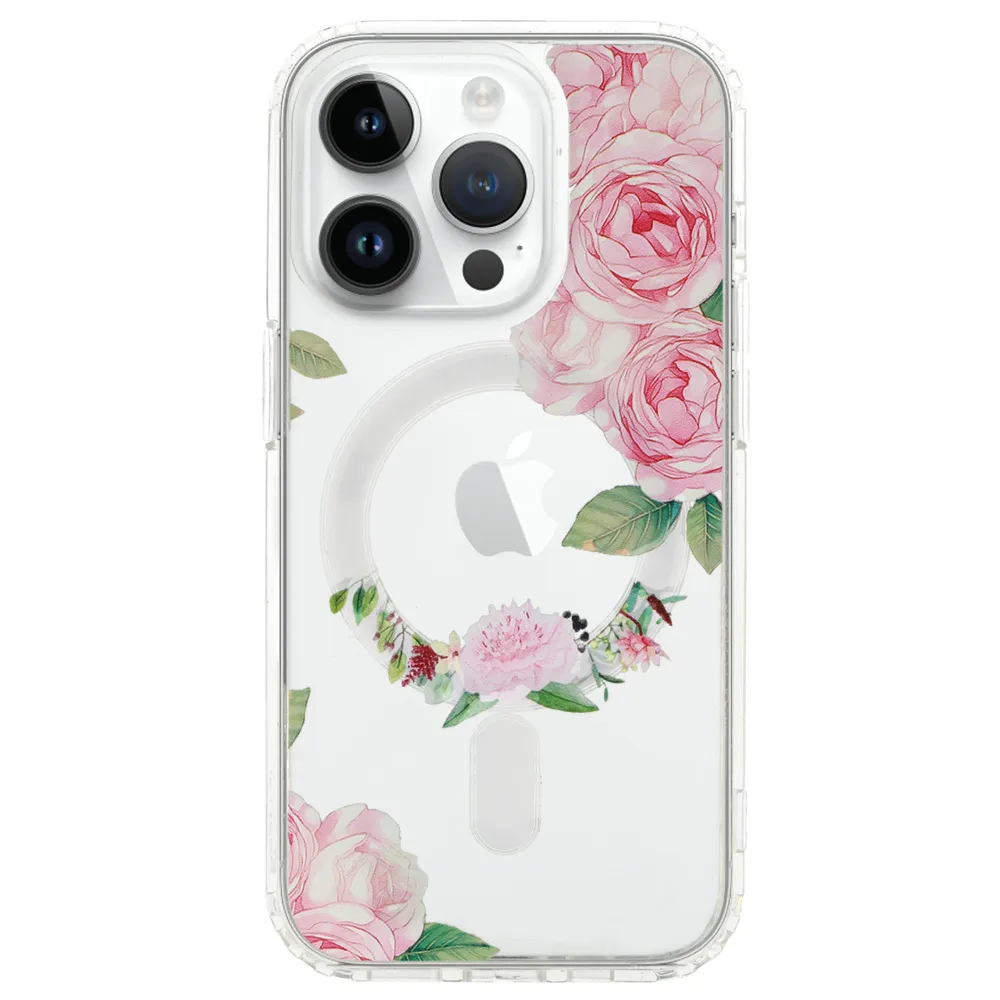 MG Flower MagSafe kryt na iPhone 14 Pro Max, pink flower 