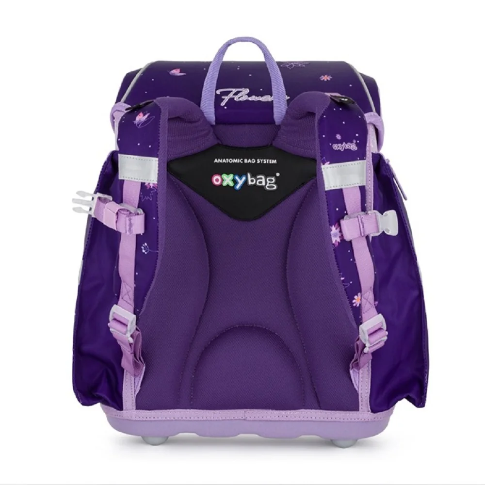 Školská aktovka PREMIUM LIGHT Kvety 0,9 kg, ružová