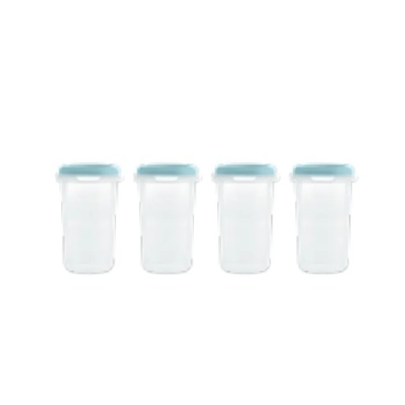 Miniland Terra nádoby na uskladnenie stravy 4x330 ml modré