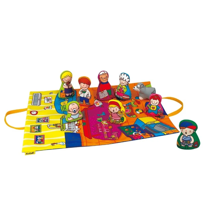 K´s Kids Edukačná podložka s bábikami Family (9 postáv)