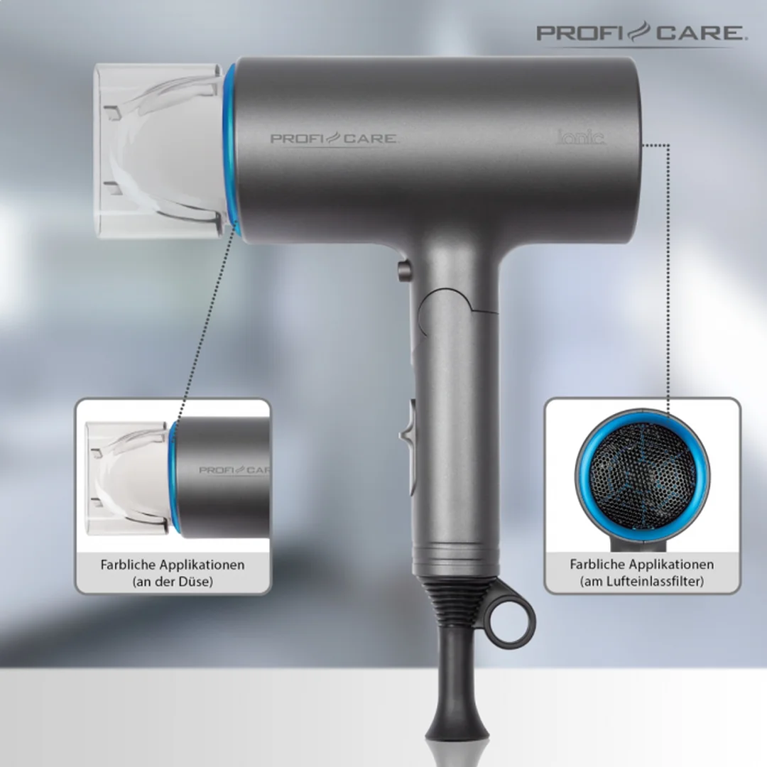 ProfiCare HT 3073 BL cestovný fén 1600 W s ionizáciou