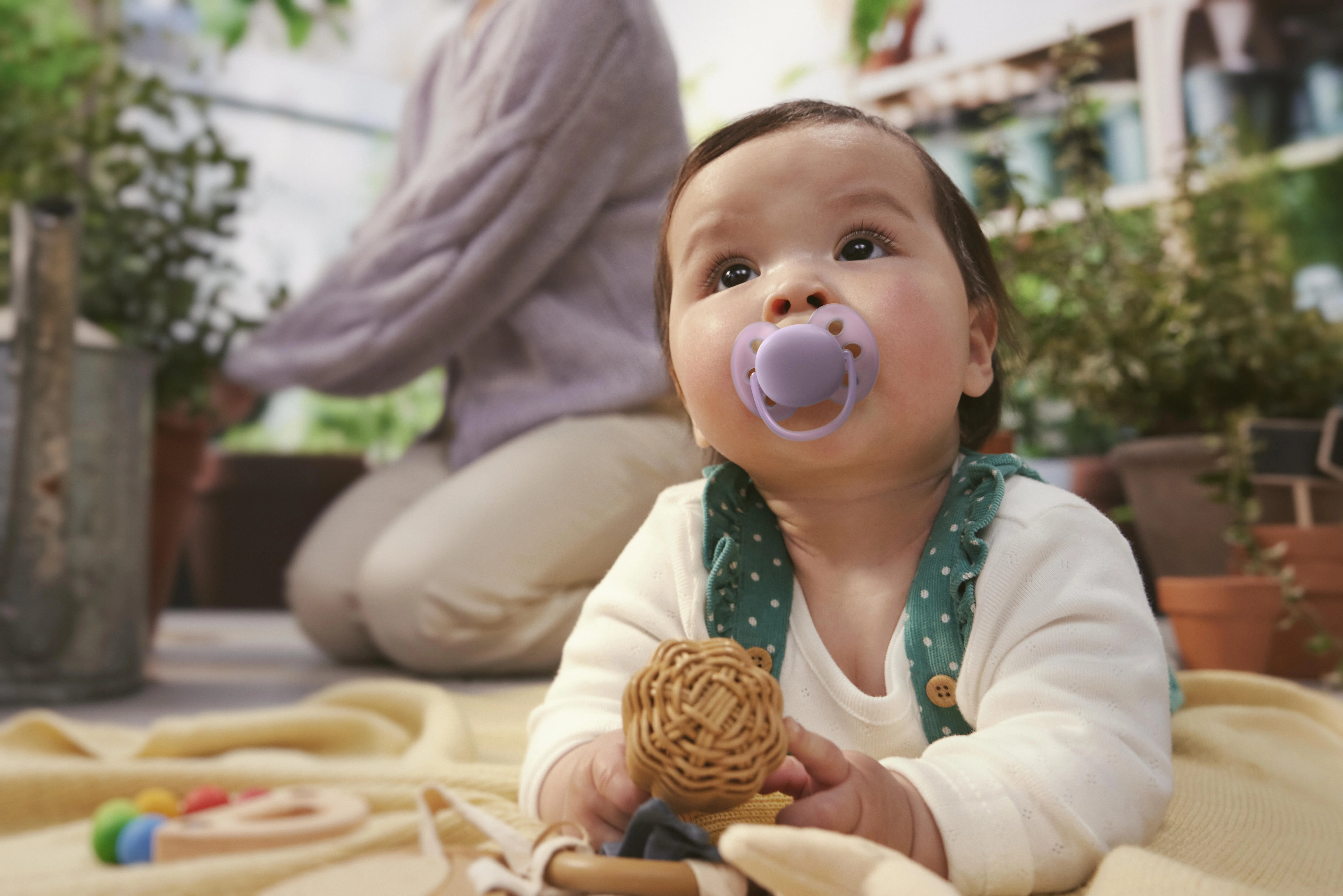 Philips AVENT - Cumlík Ultrasoft SCF091/43, 6-18 m, dievča 2 ks