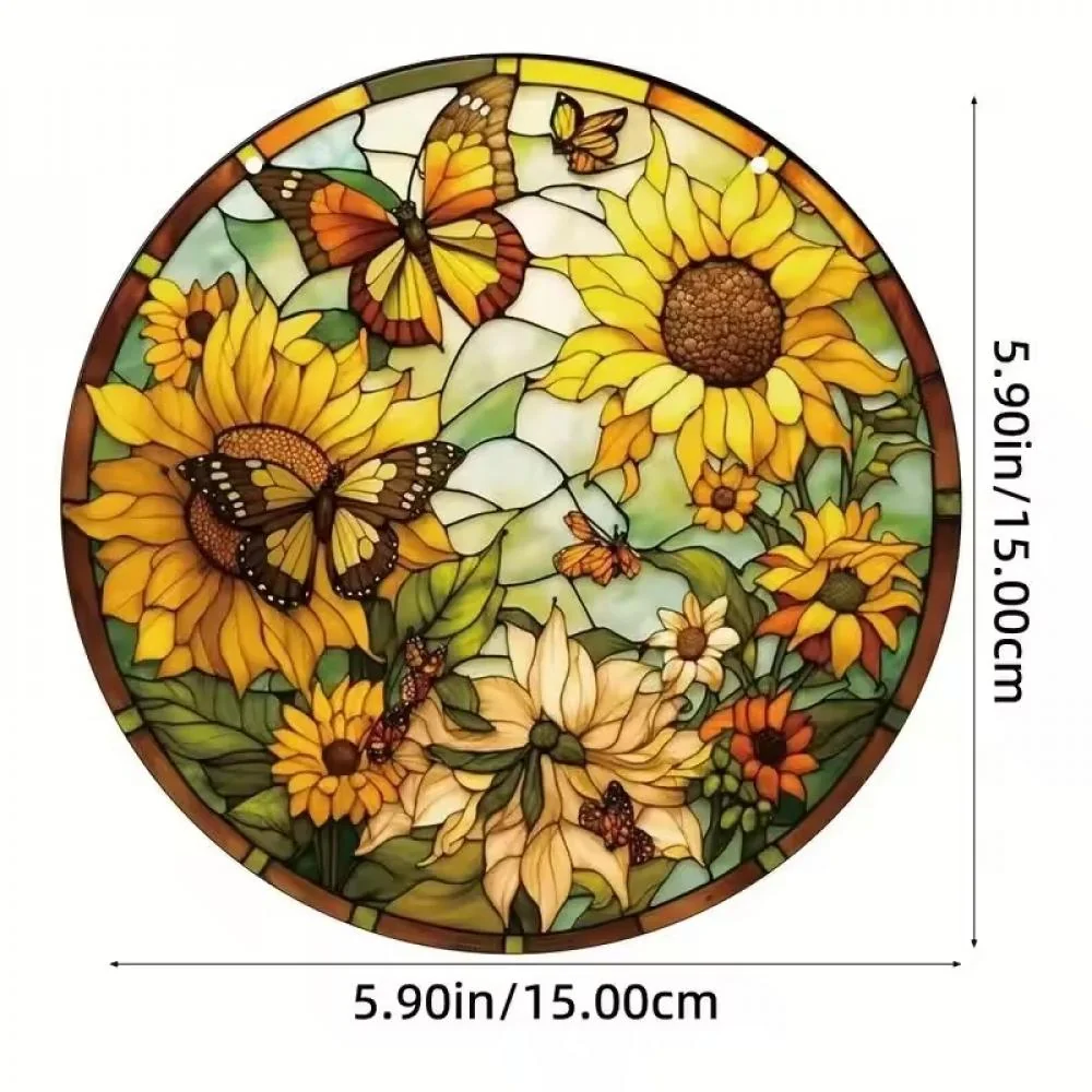 Lapač Slnka v štýle vitráže XL- 30cm x 30cm