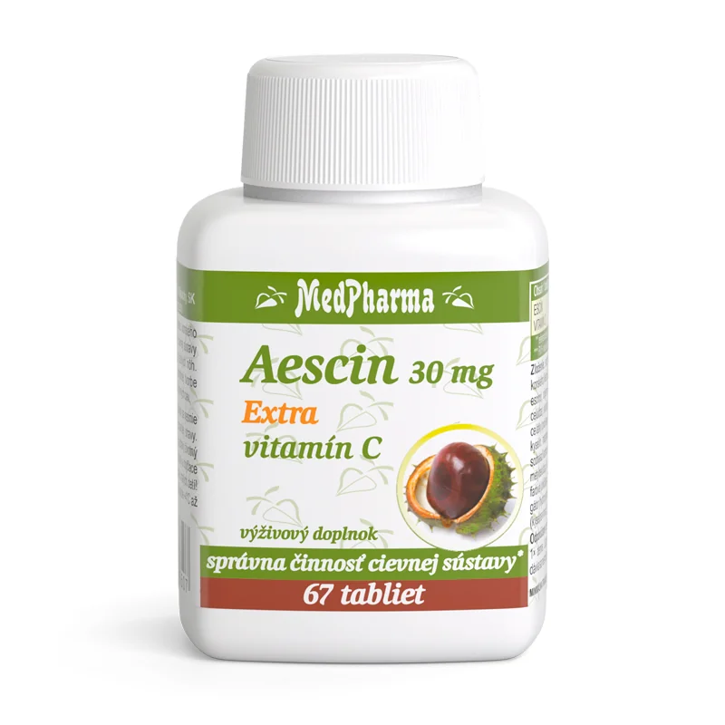 MedPharma Aescin 30 mg Extra vitamín C 1×67 tbl, výživový doplnok