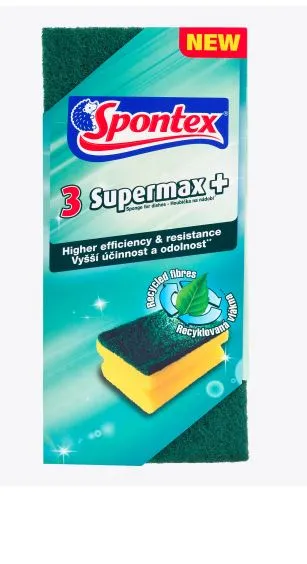 Spontex  Supermax+ houba tvarovaná velká 3ks