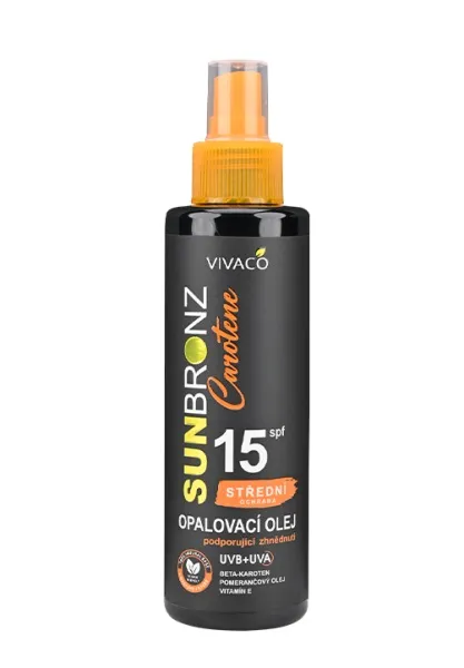 VIVACO SUN BRONZ CAROTENE Opaľovací OLEJ SPF15 150 ml