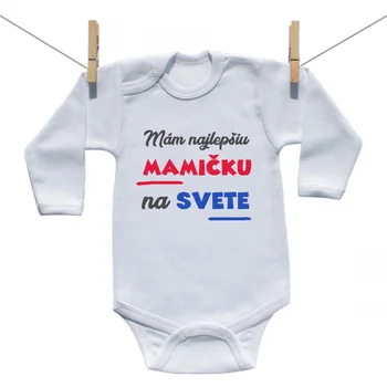 Boodyy Body s dlhým rukávom Mám najlepšiu mamičku na svete Veľkosť: 98