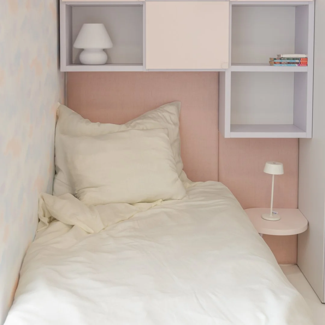 Detské ľanové obliečky Naira krémové rozmer: súprava 70 x 90 cm + 140 x 200 cm