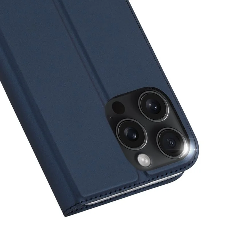 Dux Ducis Skin Pro knižkové puzdro na iPhone 16 Pro Max, modré