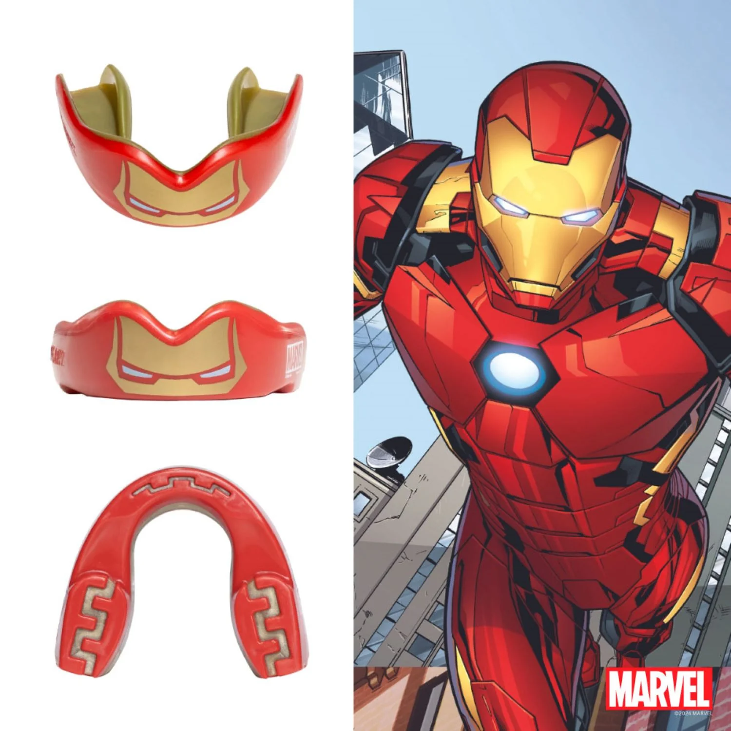 Chránič zubov Iron-man Veľkosť: Junior