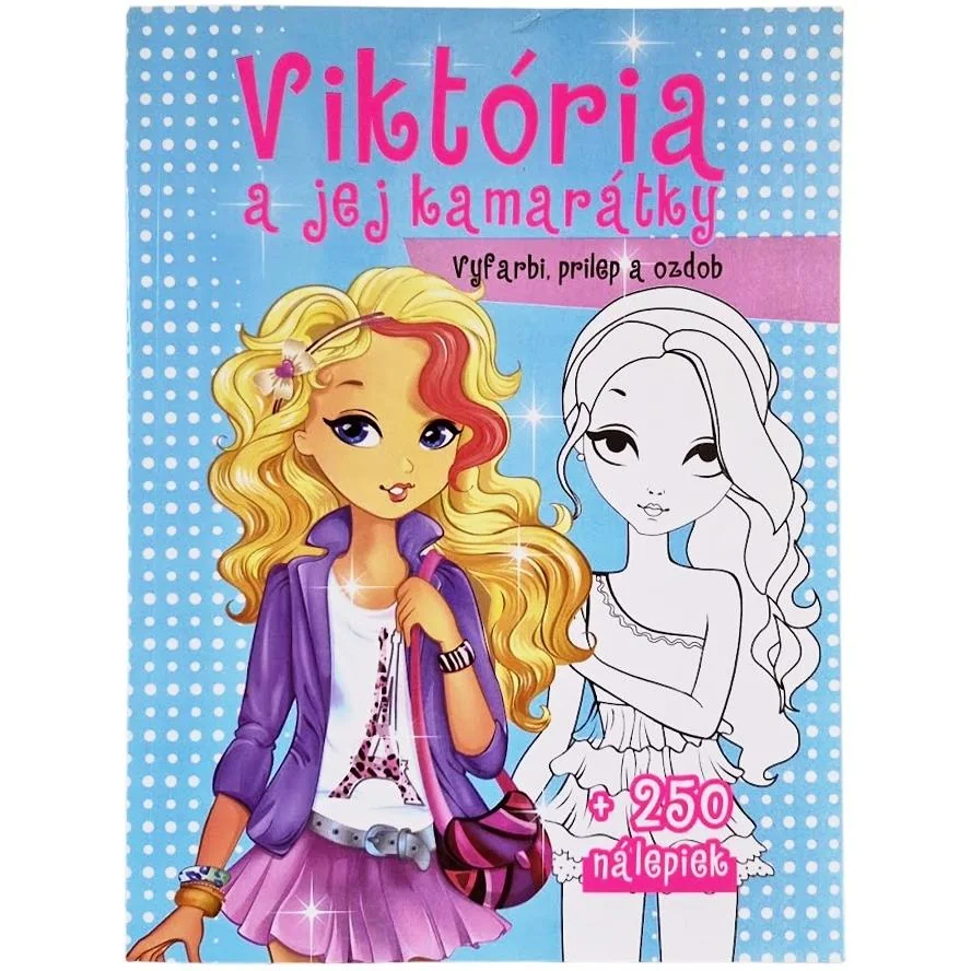 Viktória a jej kamarátky vyfarbi, nalep a ozdob