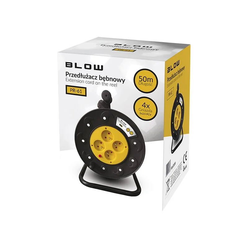 BLOW Bubon PVC 50m 4 zásuvky 3x2,5mm