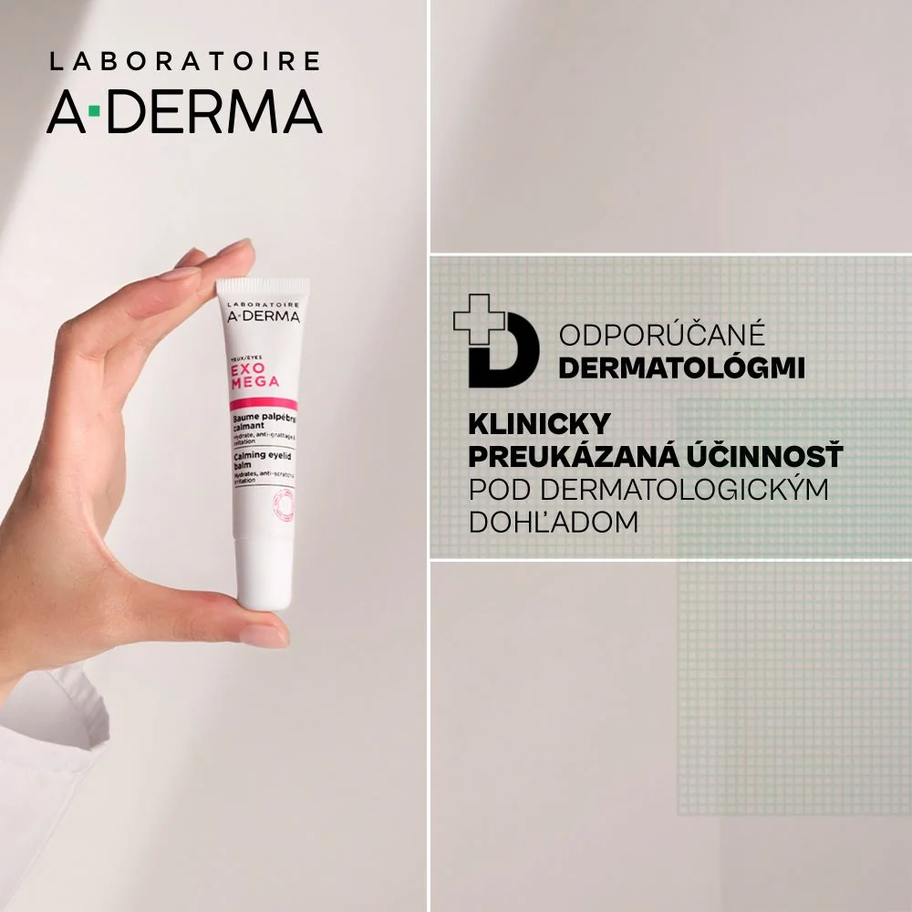 A-DERMA EXOMEGA Upokojujúci balzam na očné okolie 15 ml