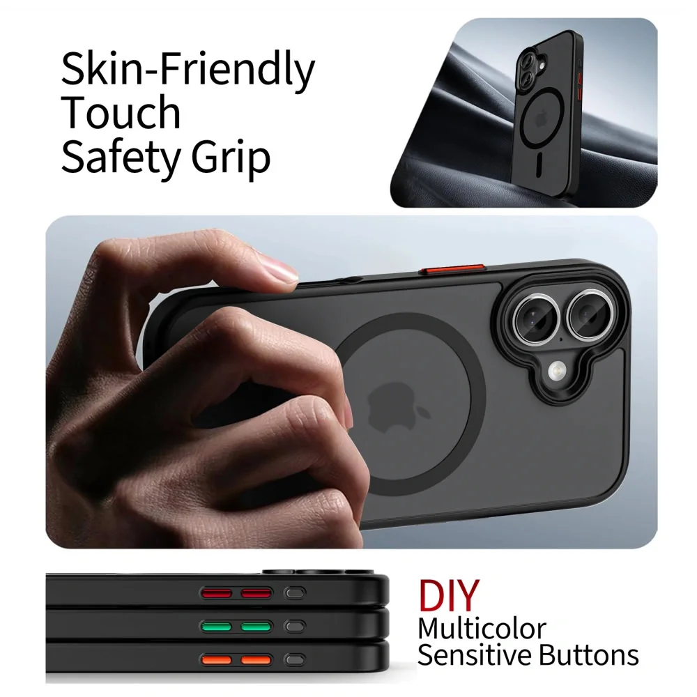 Tech-Protect MagMat XT 4-Set MagSafe kryt na iPhone 17, čierny